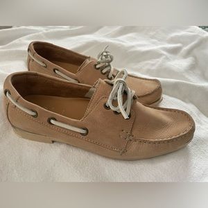 Cole Haan Blush Neutral Leather Womens Top Sider.  Barely worn!